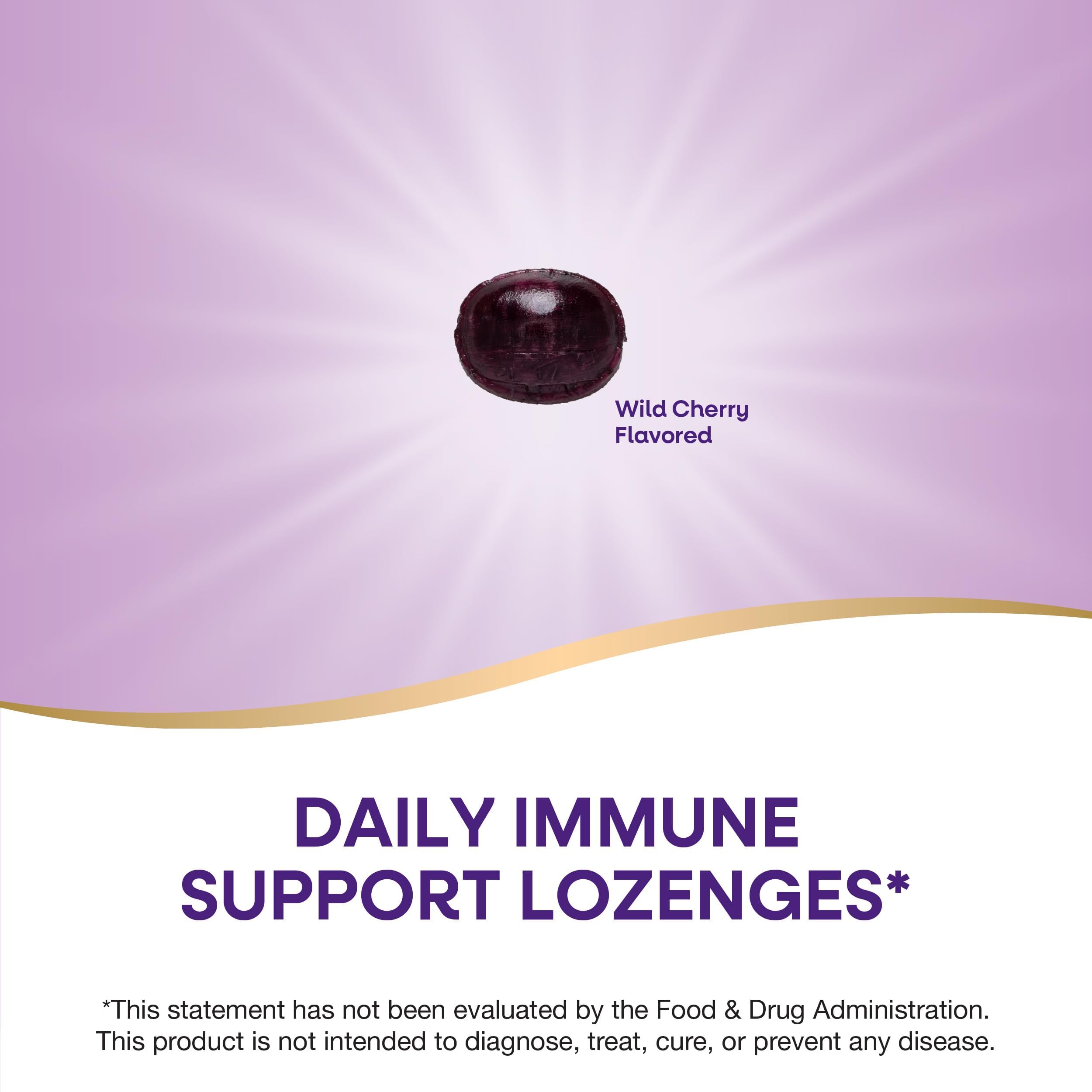 Nature's Way Sambucus daily wellness Lozenges opened packaging with lozenges displayed
