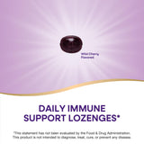Nature's Way Sambucus daily wellness Lozenges opened packaging with lozenges displayed