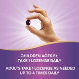 Nature's Way Sambucus daily wellness Lozenges opened with lozenge visible
