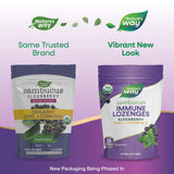 Nature's Way Sambucus daily wellness Lozenges with ingredients list on the side