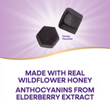 Nature's Way Sambucus Elderberry Gummies with wildflower honey close-up