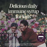 Nature's Way Sambucus Kids Elderberry Syrup back view with ingredients