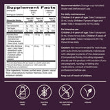 Nature's Way Sambucus Kids Elderberry Syrup label close-up