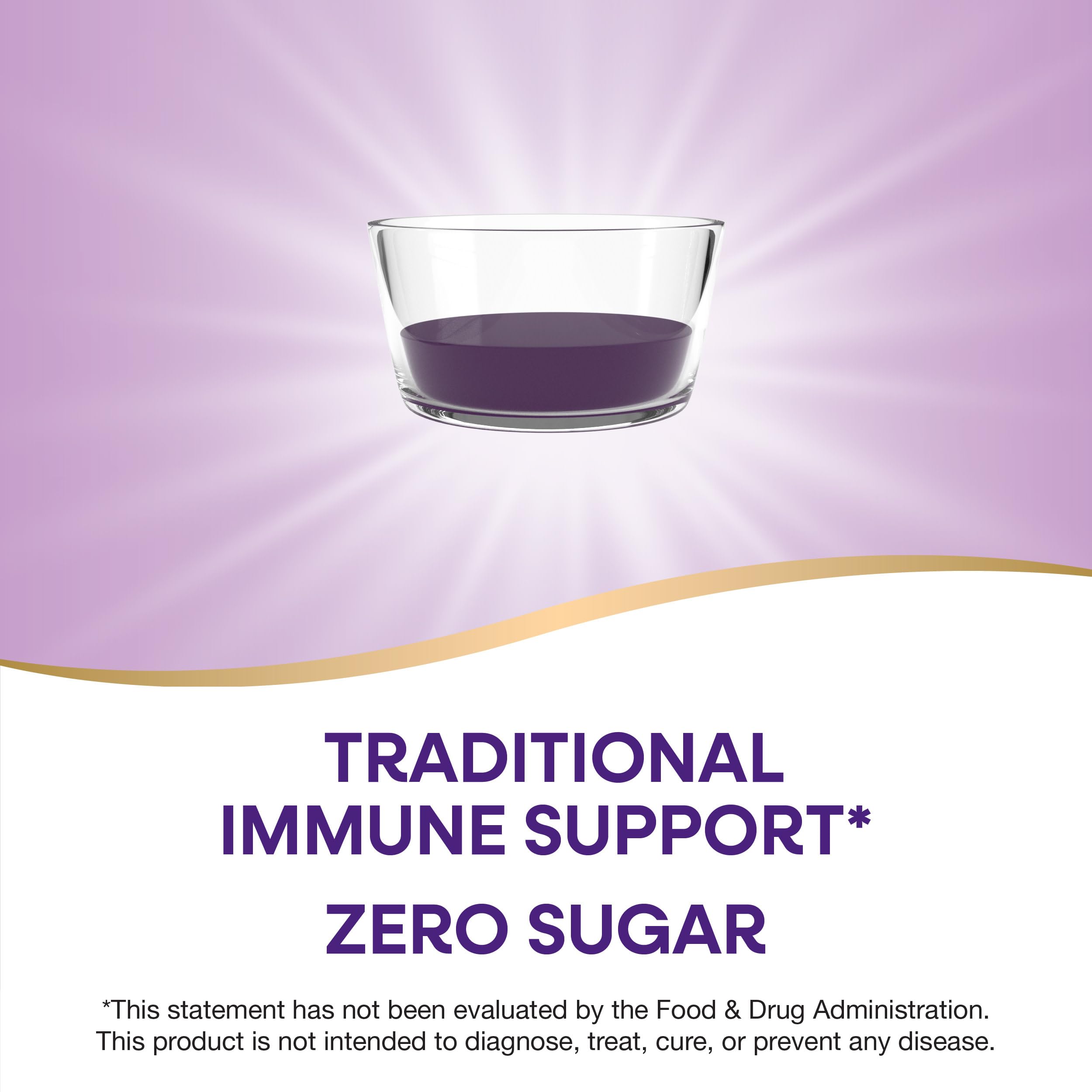 Nature's Way Sambucus Zero Sugar daily wellness Syrup with serving spoon