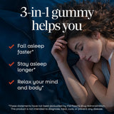 Nature's Way Sleep Well Gummies with two gummies on a table