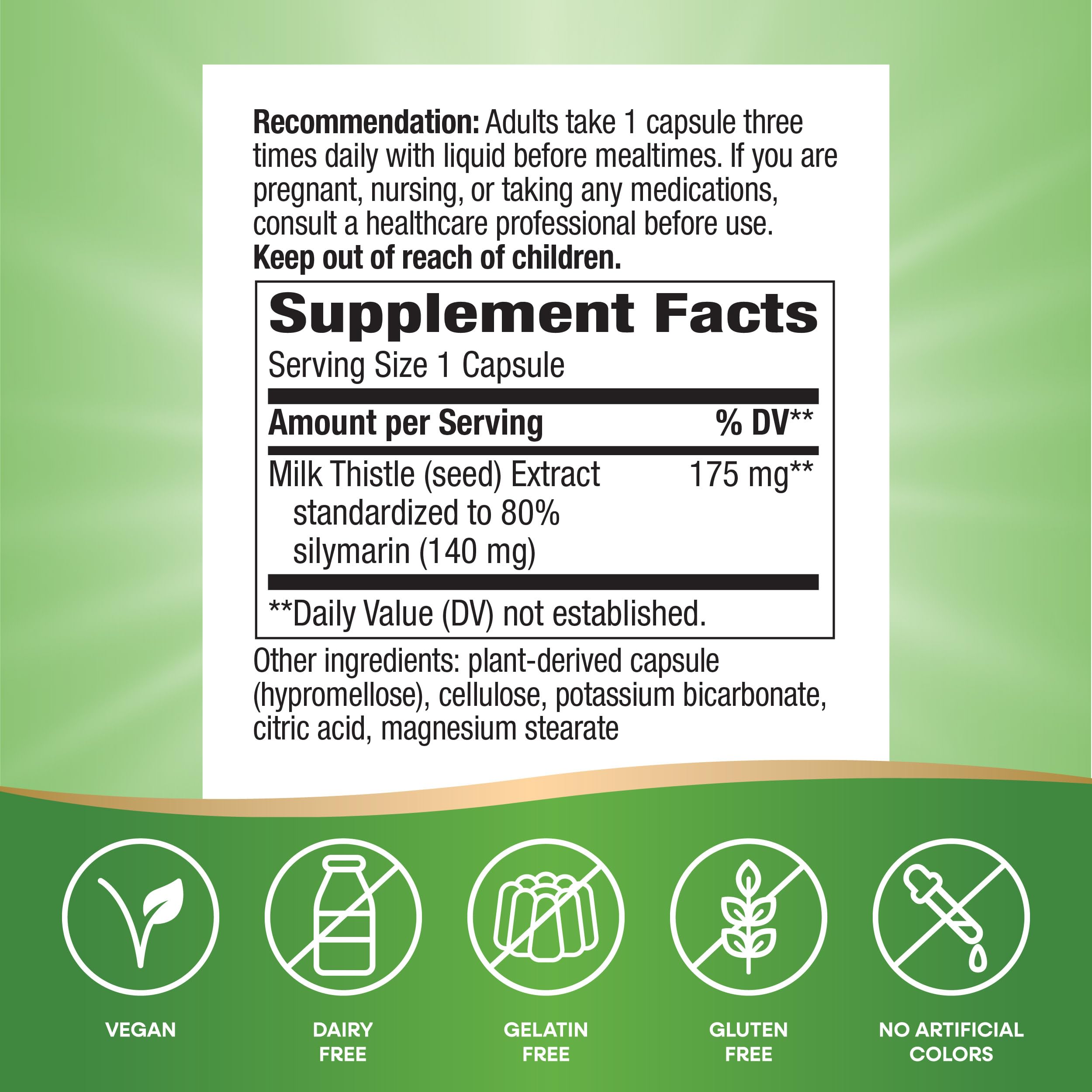 Nature's Way Thisilyn Milk Thistle Extract 140mg packaging