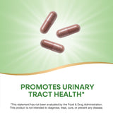 Nature's Way Urinary with Cranberry capsules on a wooden surface