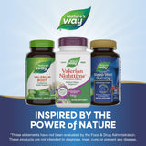 Nature's Way Valerian Nighttime Premium Blend 320mg with a glass of water