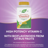 Nature's Way Vitamin C 1000 mg bottle with citrus fruits