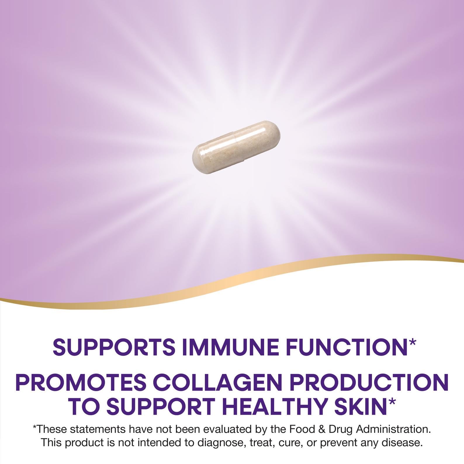 Nature's Way Vitamin C 1000 mg capsules close-up