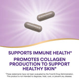 Nature's Way Vitamin C-500 with Rose Hips capsule close-up