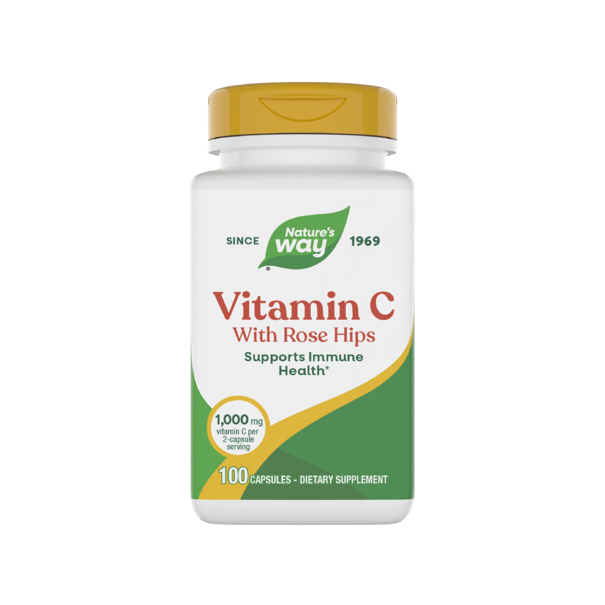 Nature's Way Vitamin C-500 with Rose Hips front view