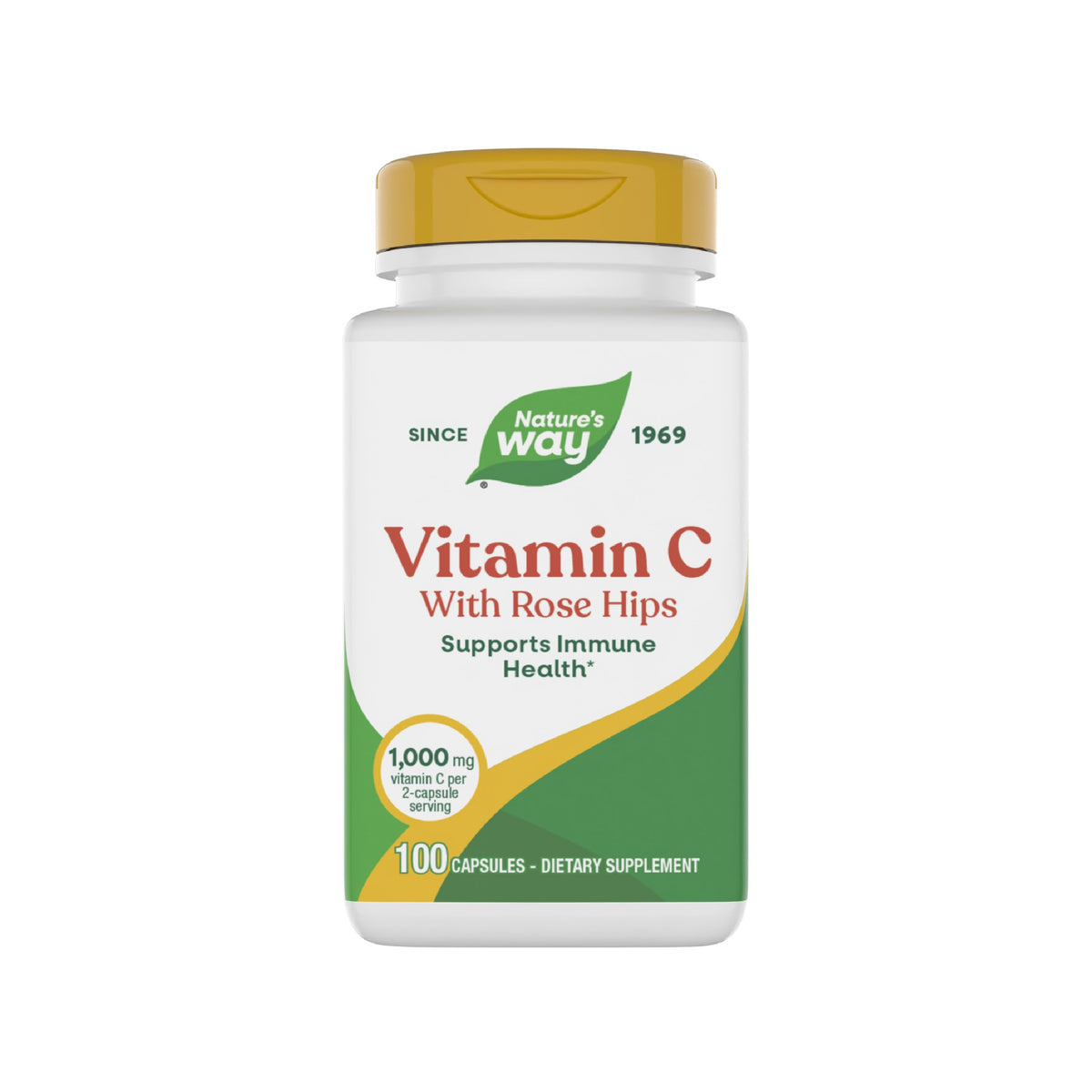 Nature's Way Vitamin C-500 with Rose Hips front view