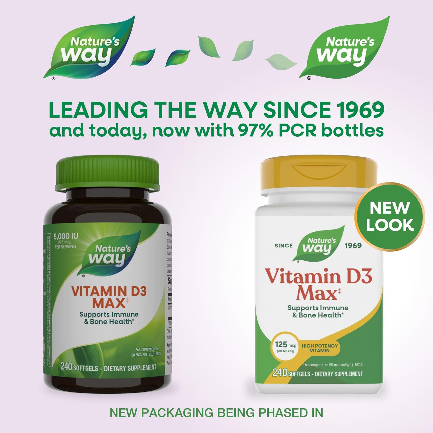 Nature's Way Vitamin D3 Max bottle with label