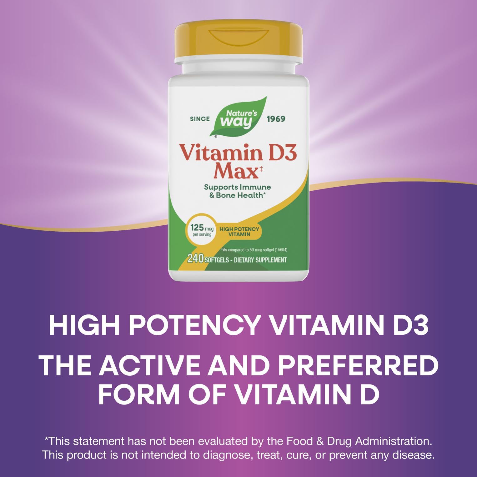 Nature's Way Vitamin D3 Max ingredients list