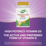 Nature's Way Vitamin D3 Max ingredients list