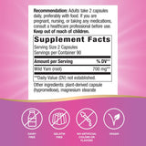 Nature's Way Wild Yam 50g vegetarian capsules side view