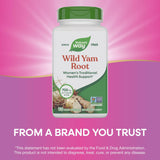 Nature's Way Wild Yam 50g vegetarian capsules with ingredients list