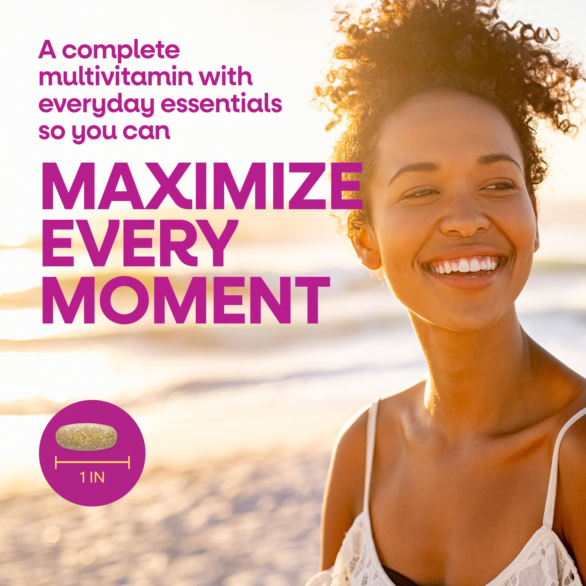 Nature's Way Women’s Complete Multivitamin side view showing tablet