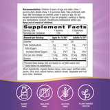 Nature's Way Zinc Gummies back of packaging
