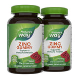 Nature's Way Zinc Gummies mixed berry flavour front view