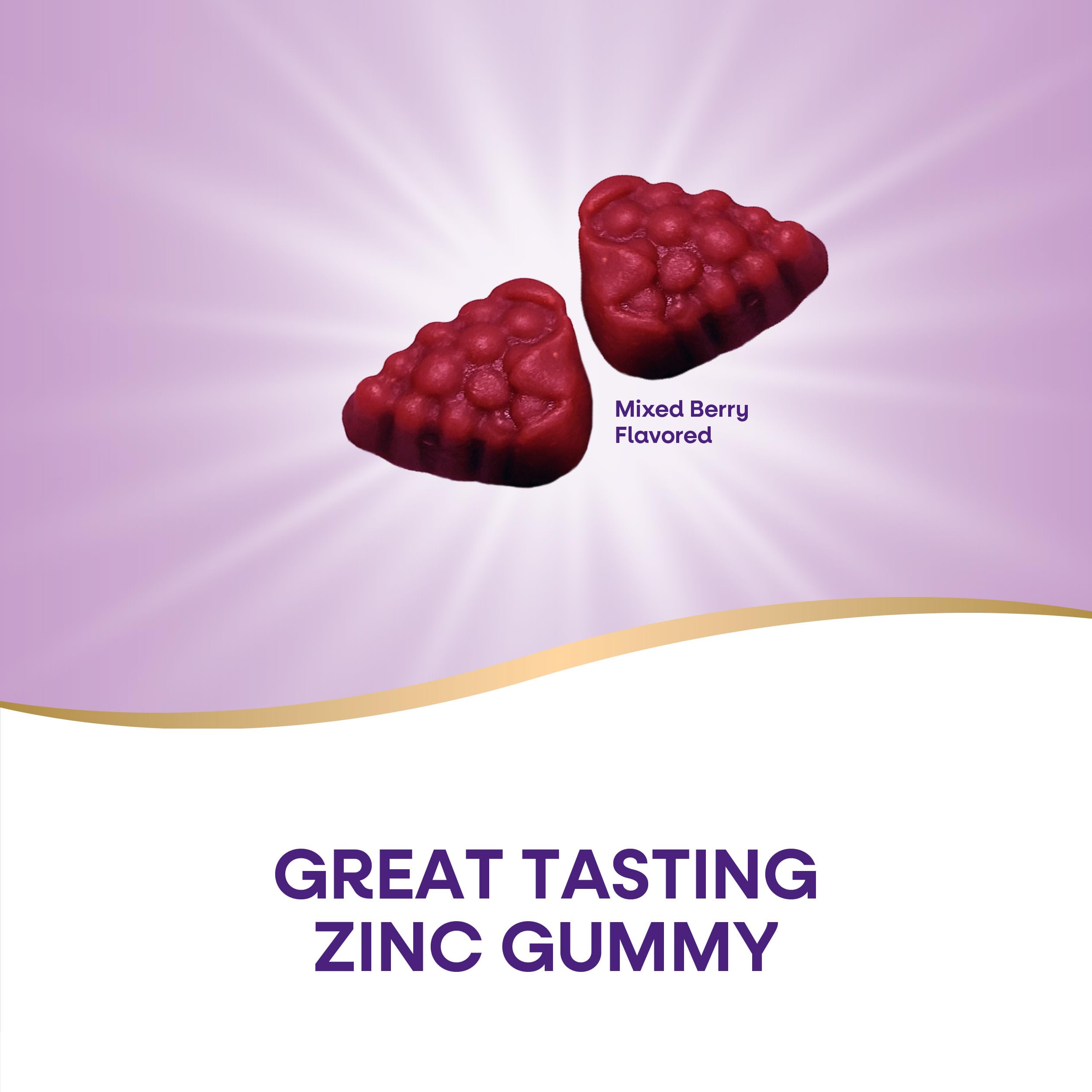 Nature's Way Zinc Gummies packaging side view