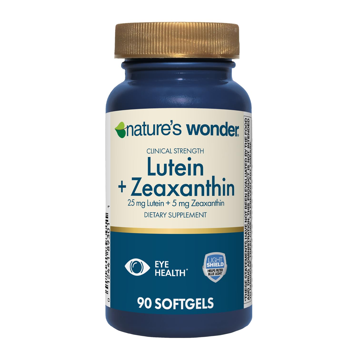 Nature's Wonder Lutein & Zeaxanthin Softgels front view
