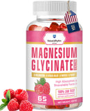 Nature'sRhythm Magnesium Gummies front view with raspberry flavour