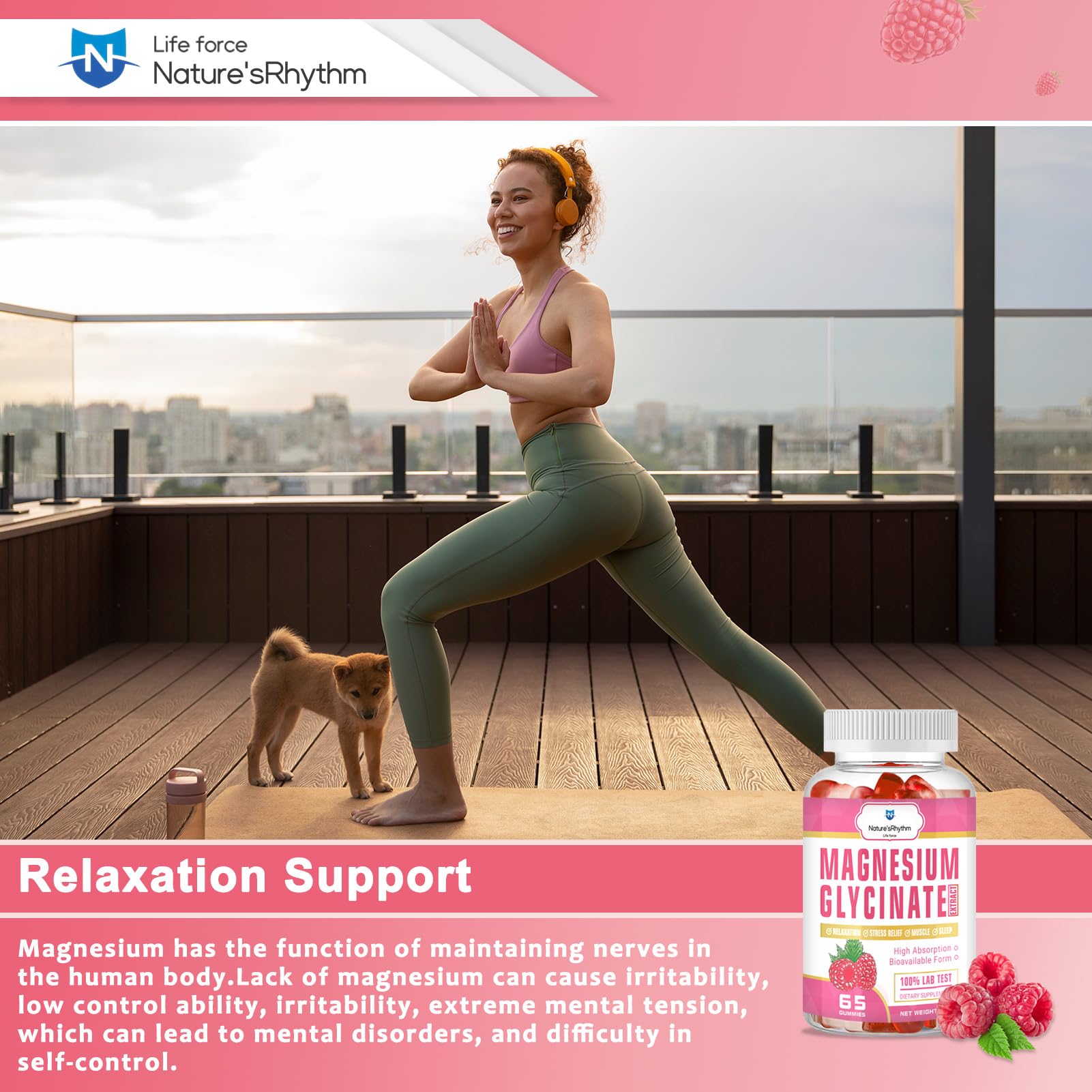 Nature'sRhythm Magnesium Gummies nutritional information