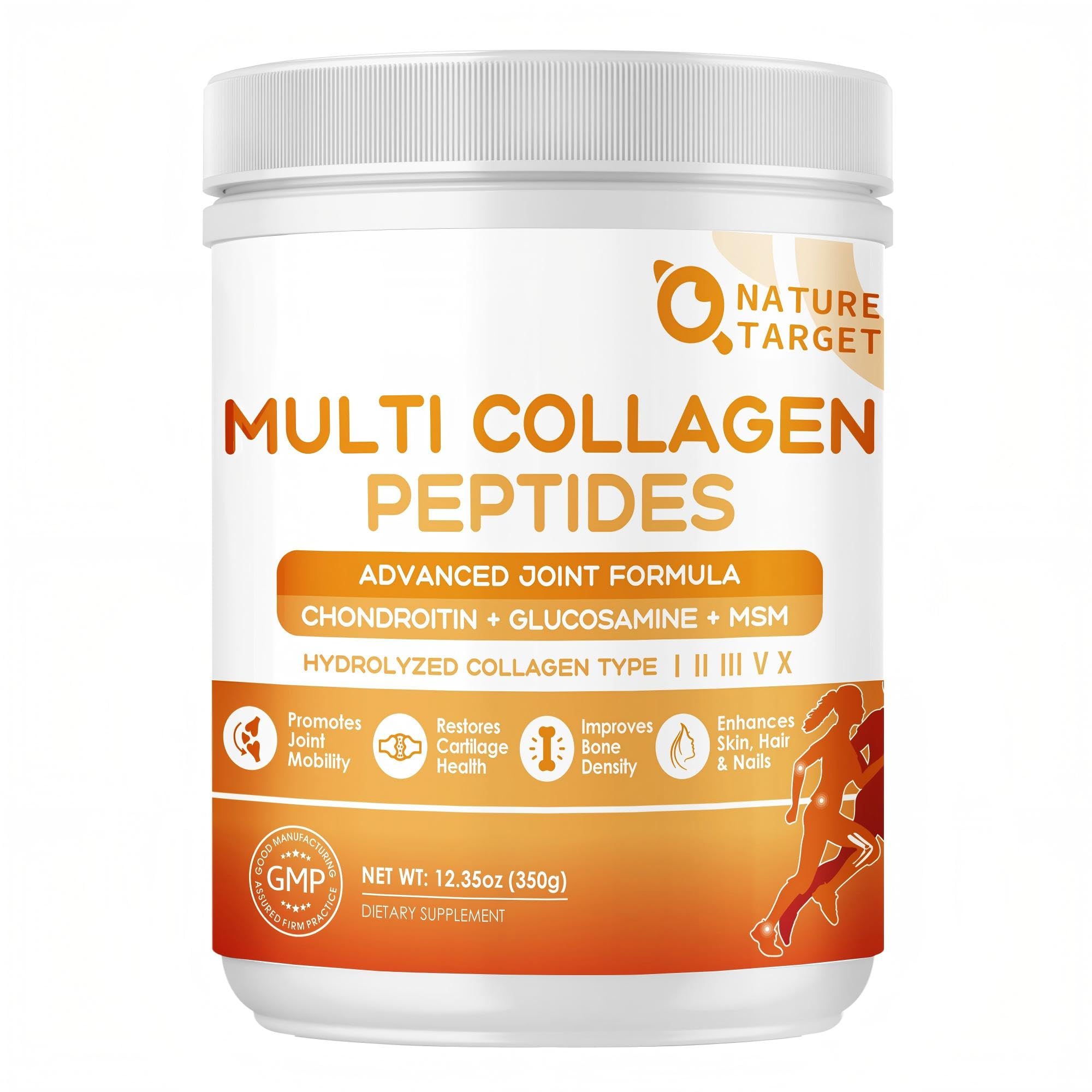NATURE TARGET Collagen Peptides Powder 250g front view