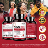 NATURE TARGET CoQ10 200mg Softgels in lifestyle setting
