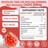 NATURE TARGET CoQ10 Gummies 200mg back view with ingredient list