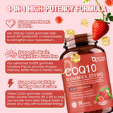 NATURE TARGET CoQ10 Gummies 200mg side view of bottle