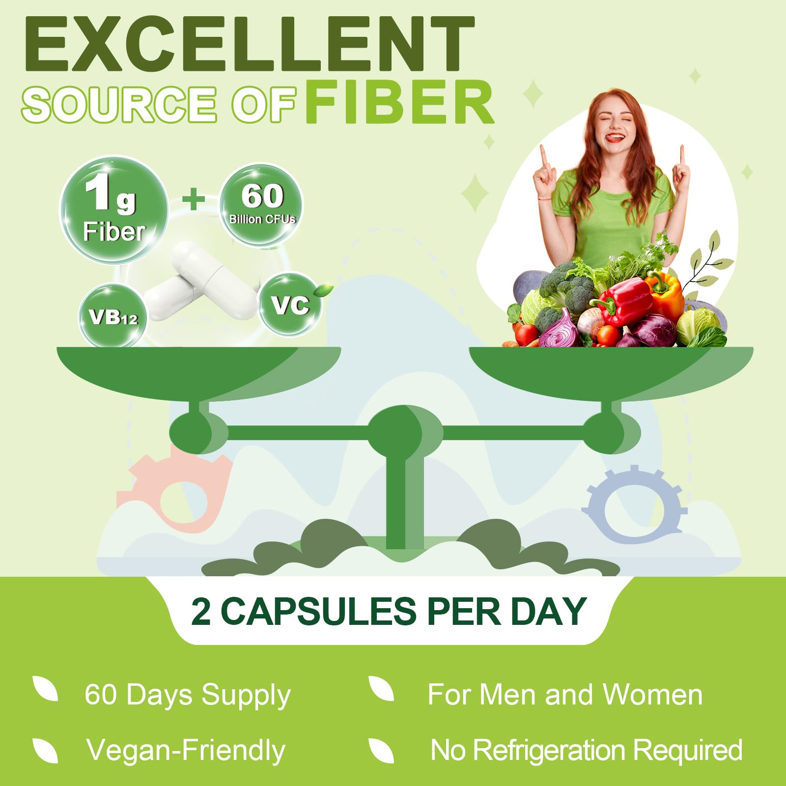 NATURE TARGET Dietary Fibre Supplement capsules on a wooden surface