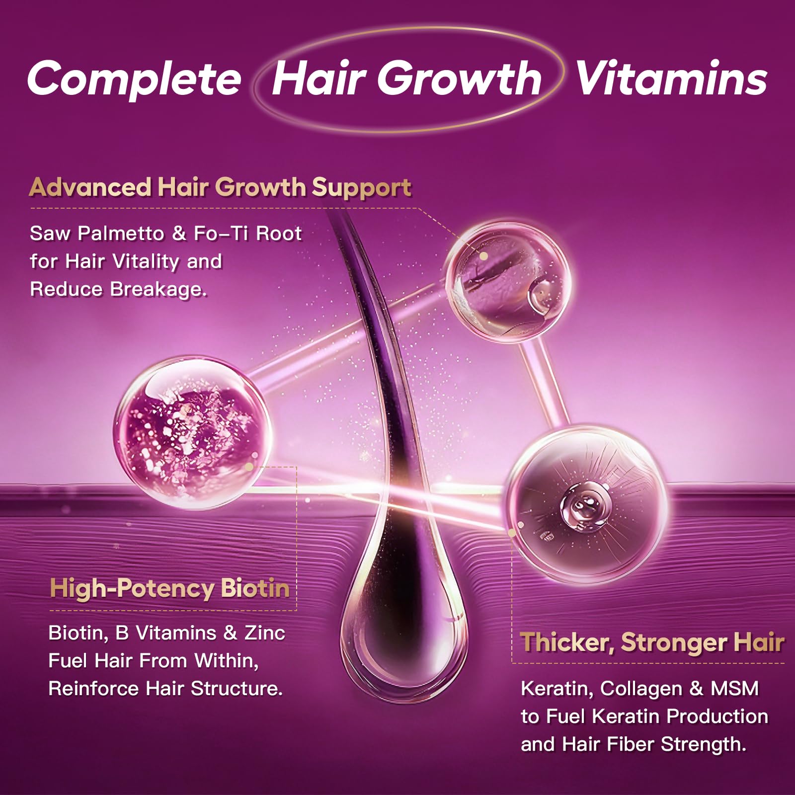 NATURE TARGET Hair Growth Vitamins ingredients list