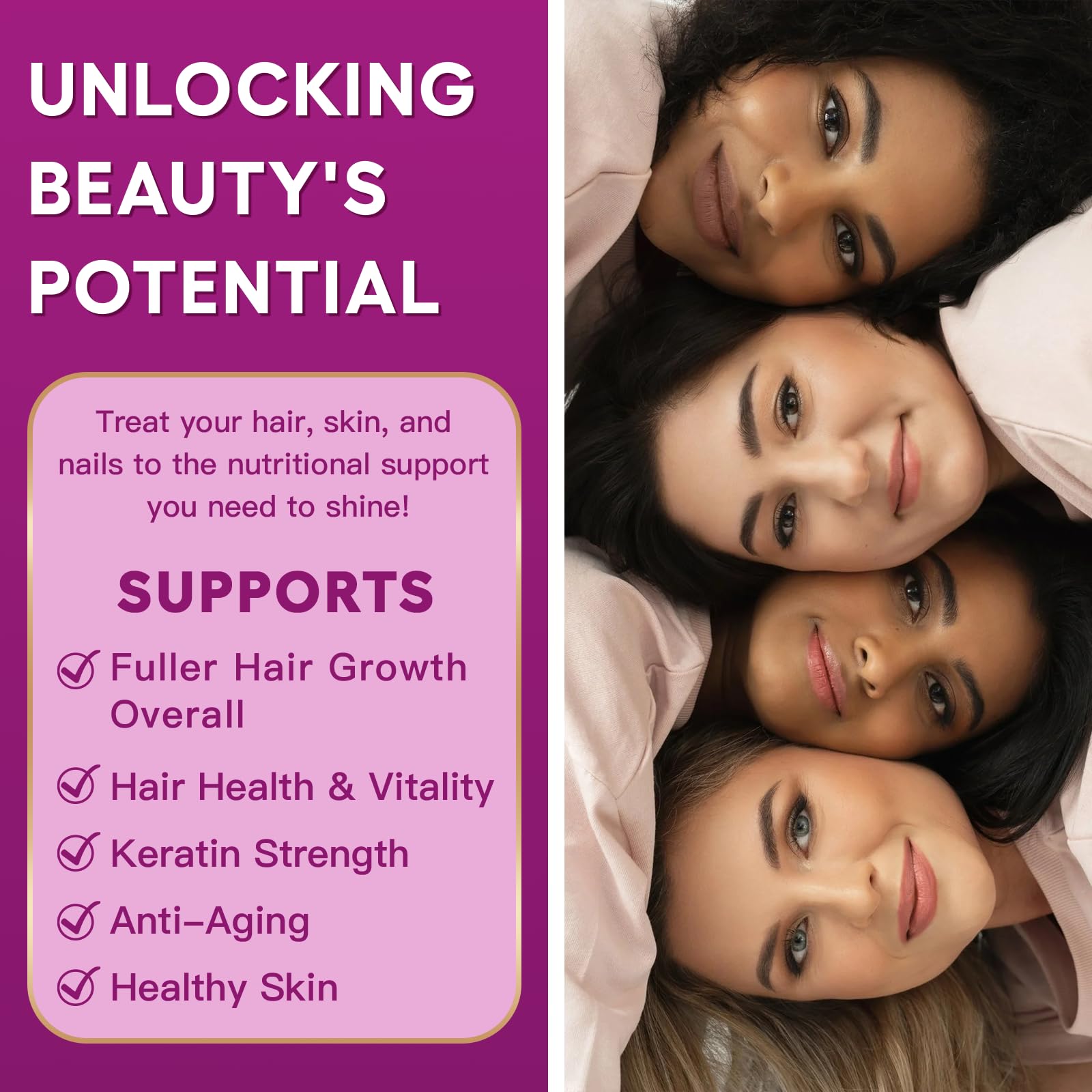 NATURE TARGET Hair Growth Vitamins packaging details
