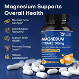 NATURE TARGET Magnesium Citrate 500mg bottle with label