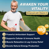 NATURE TARGET Magnesium Glycinate Capsules 1000mg back view