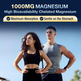 NATURE TARGET Magnesium Glycinate Capsules 1000mg bottle with label