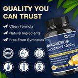 NATURE TARGET Magnesium Glycinate Capsules 1000mg with Vitamin C