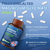 NATURE TARGET Magnesium Glycinate Capsules bottle with 120 capsules