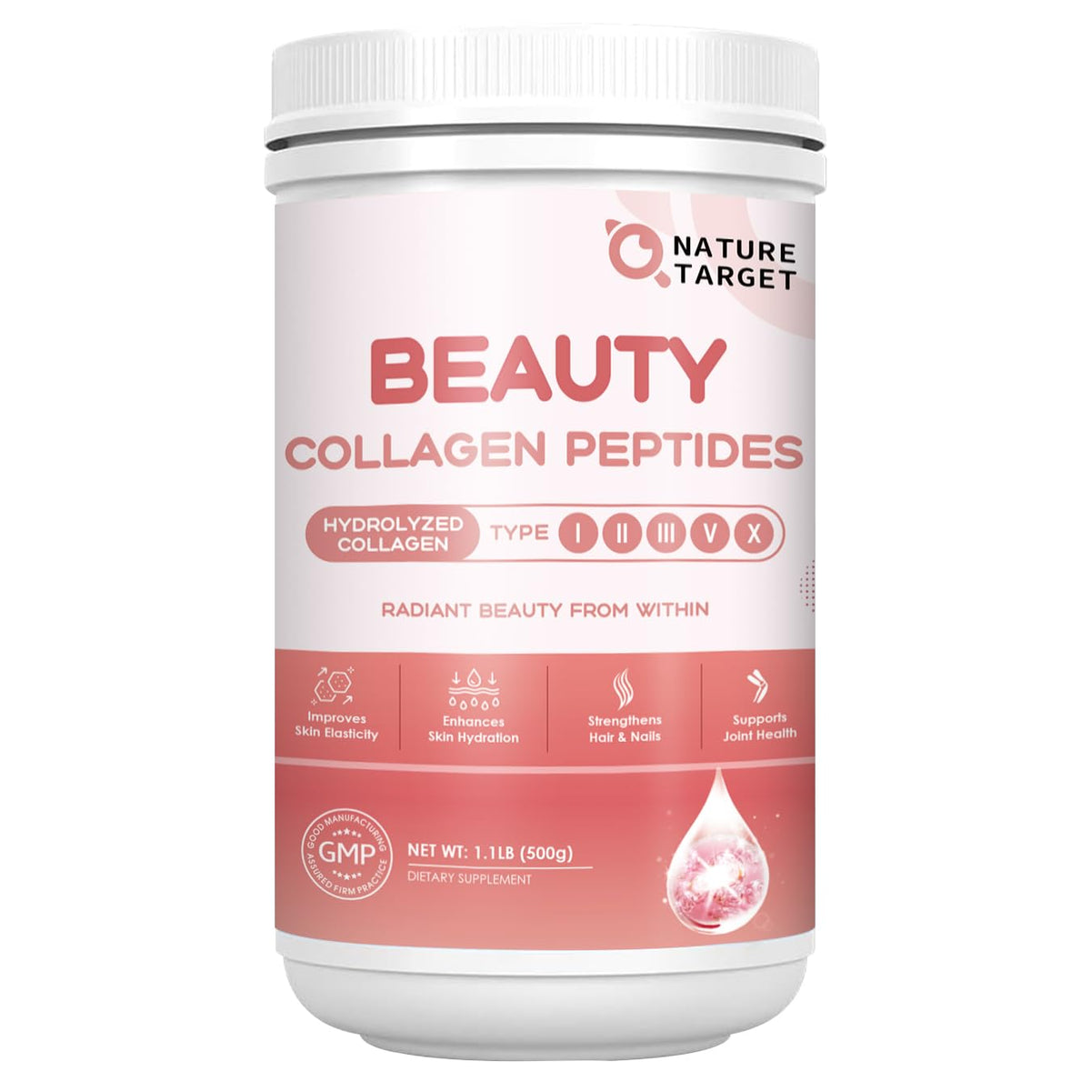 NATURE TARGET Multi-Collagen Blend 500g front view