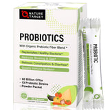 NATURE TARGET Probiotic Powder front view with packaging