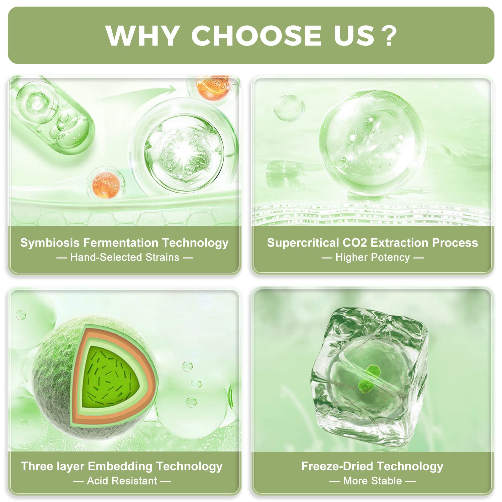 NATURE TARGET Probiotic Powder in a glass of water