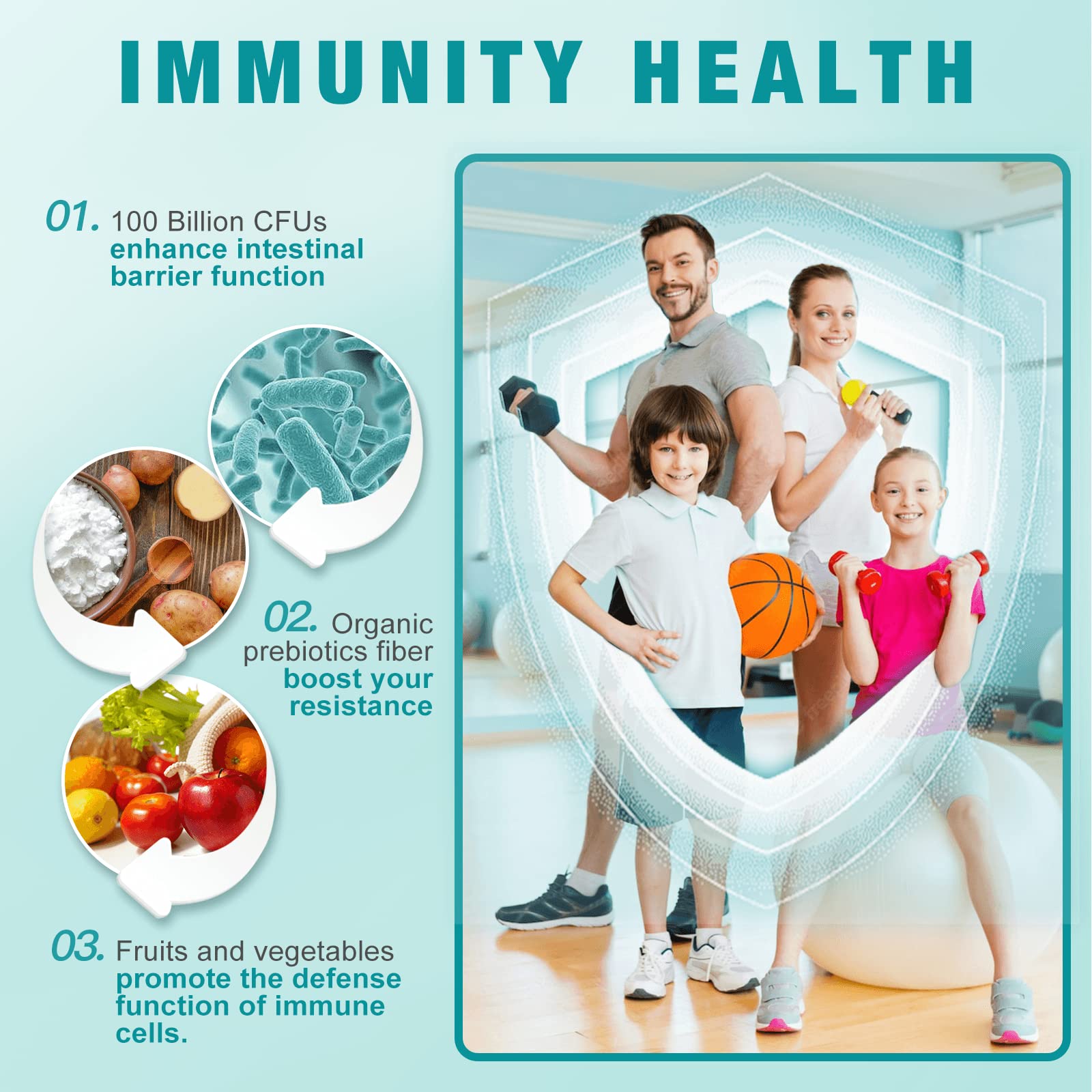 NATURE TARGET Probiotics 5 in 1 supplement capsules
