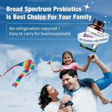 NATURE TARGET Probiotics 5 in 1 supplement on a wooden table