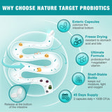 NATURE TARGET Probiotics 5 in 1 supplement side view