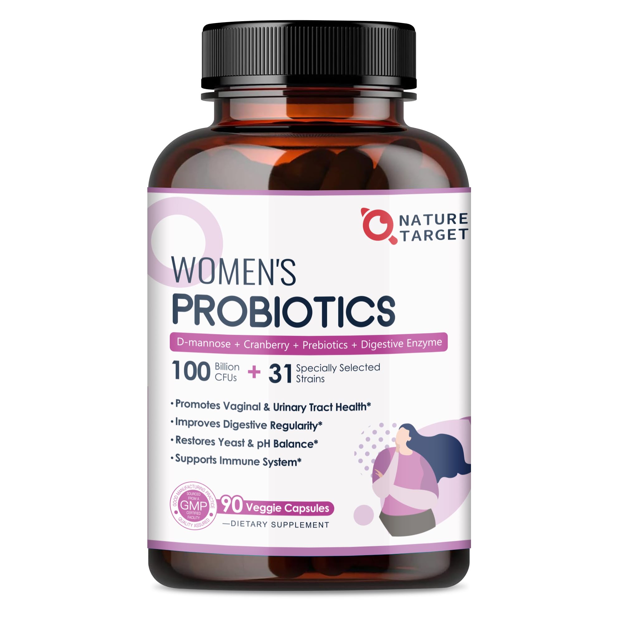 NATURE TARGET Probiotics 90 capsules front view