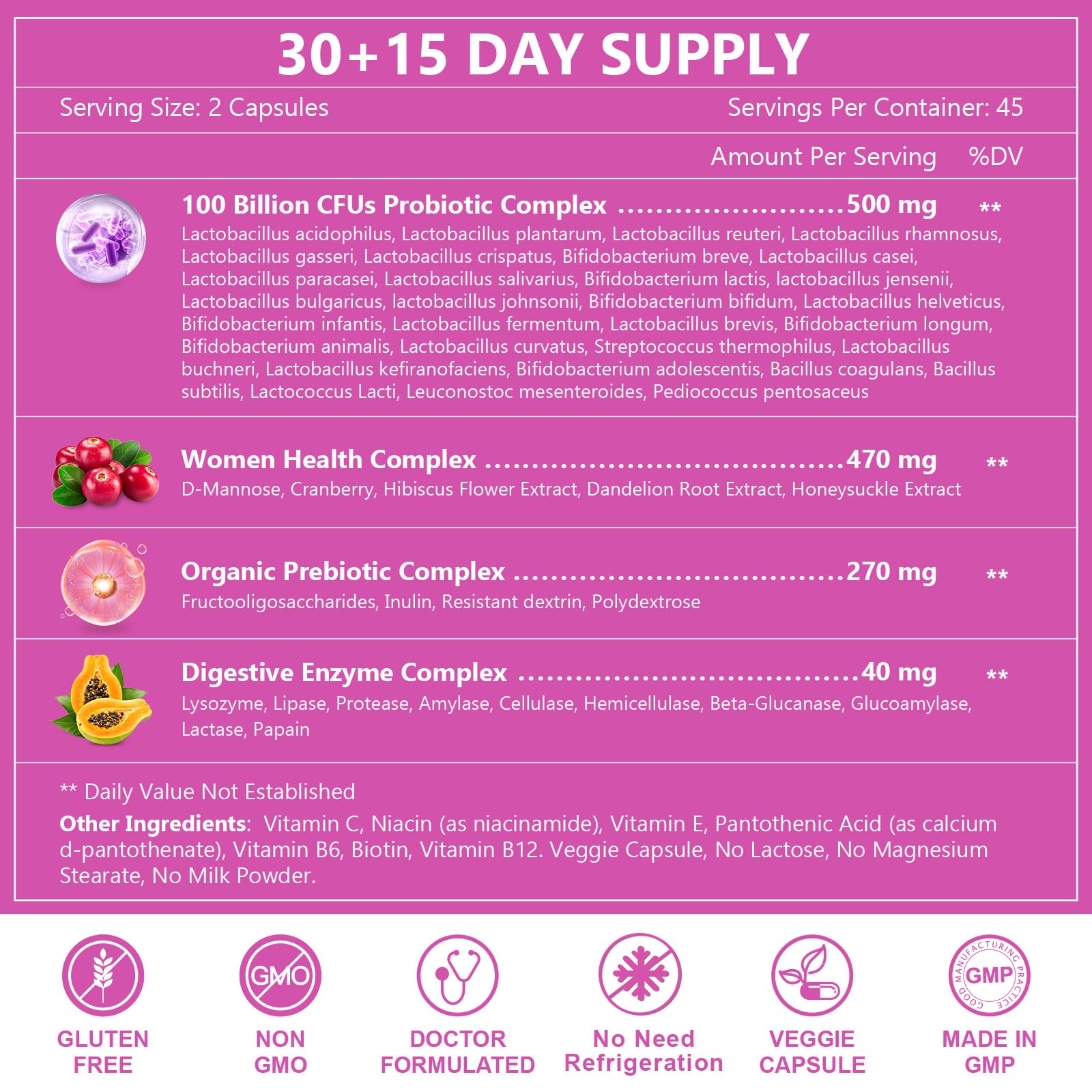 NATURE TARGET Probiotics capsule close-up