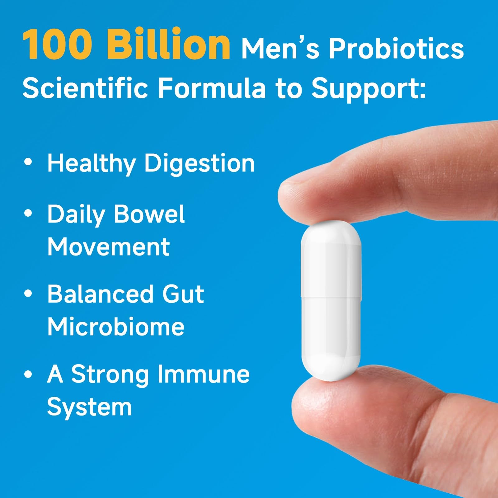 NATURE TARGET Probiotics for Men side view of the bottle